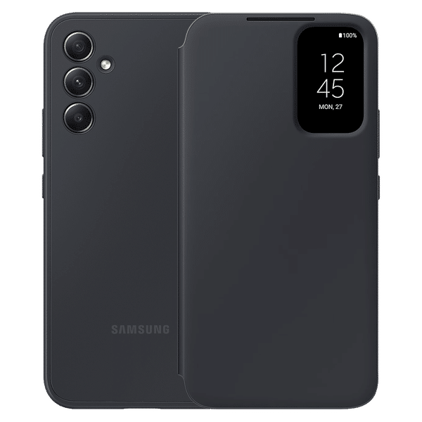 SAMSUNG Flip Case for Galaxy A34 (Display Window, Black)_1