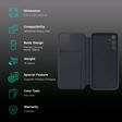 SAMSUNG Flip Case for Galaxy A34 (Display Window, Black)_2