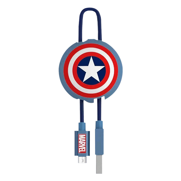 Macmerise Captain America - Key Ring Type A to Micro USB Cable (MFi Certified, Multicolor)_1