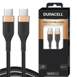 DURACELL Type C to Type C 3.93 Feet (1.2M) Cable (Sync & Charge, Black)_1