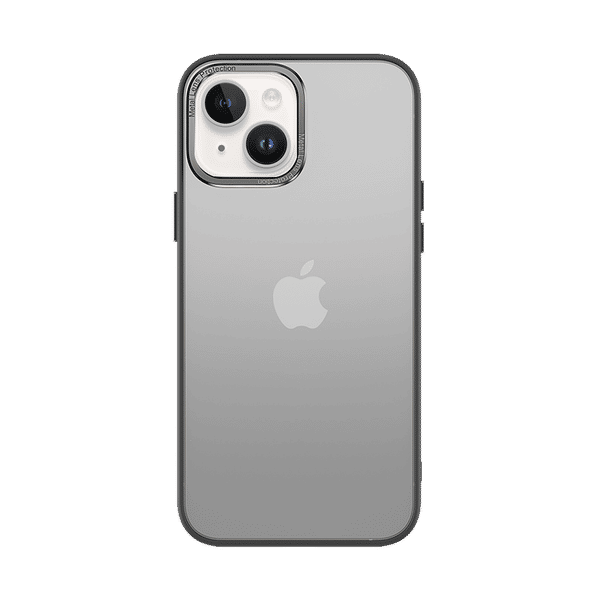 in base Luxe Matte Back Cover for Apple iPhone 14 (Anti-Microbial Body, Black)_1