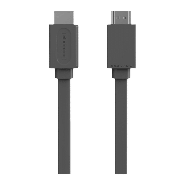 DesignNest HDMI 1.4 Type A to HDMI 1.4 Type A HDMI Cable (Flat Cable Design, Grey)_1