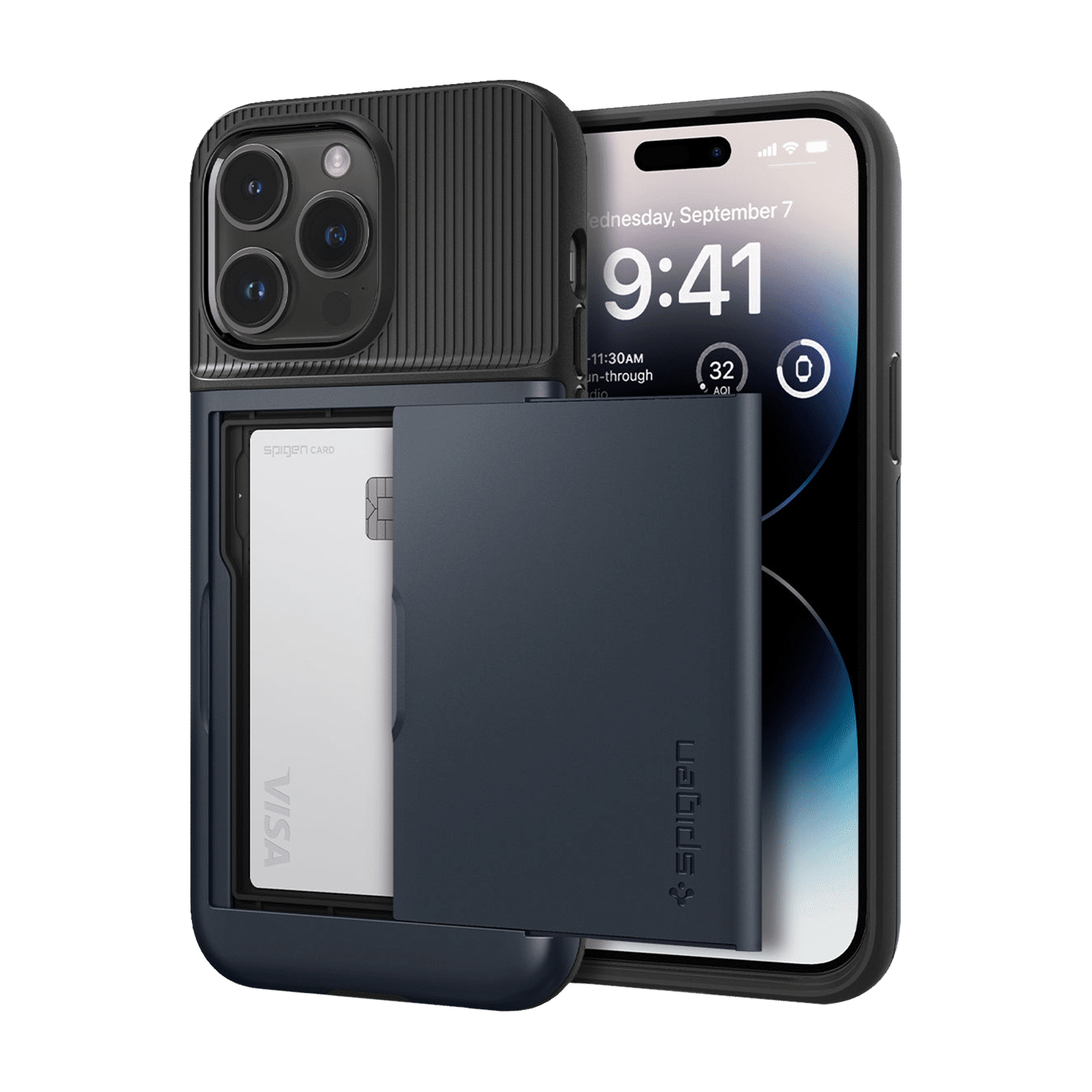 Buy spigen Slim Armor CS TPU, Polycarbonate Back Case for Apple iPhone 14  Pro (Wireless Charging Support, Metal Slate) Online - Croma