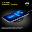 spigen Essential 15W Wireless Charger for iPhone 14, 13, 12, 11, X.8 Series/SAMSUNG Galaxy S23, S22, S21, S20/OnePlus 9, 9 Pro (Air Boost Technology, Black)_3