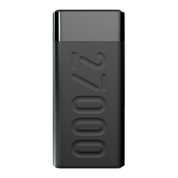 ambrane Stylo Pro 27000 mAh 20W Fast Charging Power Bank (2 Type A and 1 Type C Ports, Quick Charge 3.0, Black)_1