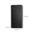 ambrane Stylo 20000 mAh 20W Fast Charging Power Bank (2 Type A and 1 Type C Ports, Quick Charge 3.0, Black)_2