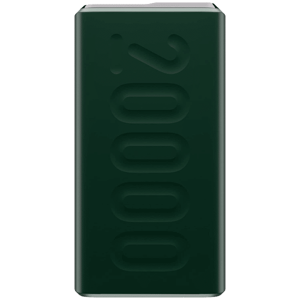 ambrane Stylo 20000 mAh 20W Fast Charging Power Bank (2 Type A and 1 Type C Ports, 360 Protection, Green)_1