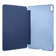 spigen Plastic, Polycarbonate & Polyurethane Leather Flip Cover for Apple iPad Pro 11 Inch (Wireless Charging Compatible, Blue)_4