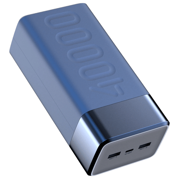 Buy Ambrane Stylo Boost 40000 mAh 65W Fast Charging Power Bank (2 Type A  and 1 Type C Ports, Quick Charge 3.0, Blue) Online - Croma