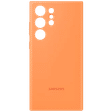 SAMSUNG Soft Silicone Back Case for Galaxy S23 Ultra (Scratch Resistant, Orange)_1