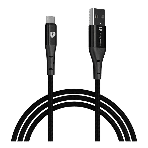 ultraprolink Type-A to Type-C, 4.9 feet (1.5m) Cable (Tangle-free Design, Black)_1