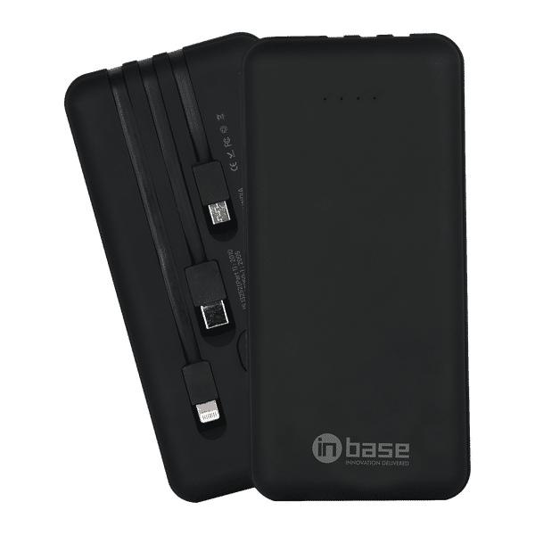 in base Club 20000 mAh 22.5W Fast Charging Power Bank (Type C, Micro USB and Lightning Cable, Aluminium Metal Casing, Smart IC Multi Level Protection, Black)_1