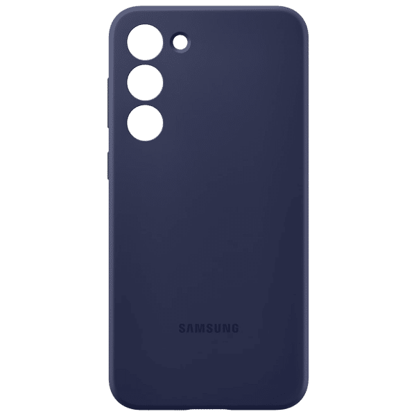 SAMSUNG Soft Silicone Back Cover for SAMSUNG Galaxy S23+ (Scratch Resistant, Navy)_1