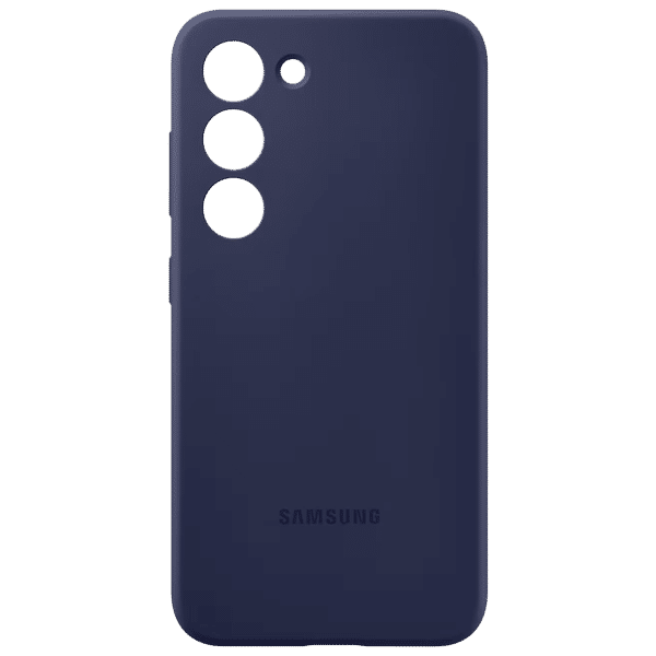SAMSUNG Soft Silicone Back Cover for SAMSUNG Galaxy S23 (Scratch Resistant, Navy)_1