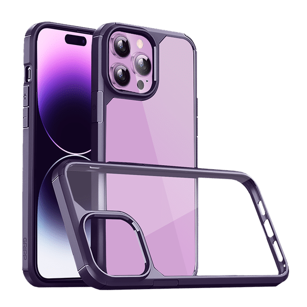 GRIPP Defender Hard TPU, Polycarbonate Back Case for Apple iPhone 14 Pro (Drop Protection, Purple)_1
