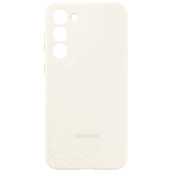 SAMSUNG Soft Silicone Back Case for Galaxy S23 Plus (Cream)_1