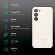 SAMSUNG Soft Silicone Back Case for Galaxy S23 Plus (Cream)_2