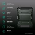 spigen Tough Armor Pro Polycarbonate Back Cover for Apple iPad Air 10.9 Inch (Raised Edges, Military Green)_2