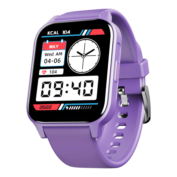 boAt Xtend Call Plus Smartwatch with Bluetooth Calling (48.51mm HD Display, IP68 Water Resistant, Deep Purple Strap)_1