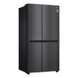 LG 688 Litres Frost Free Side by Side Refrigerator with Door Cooling Plus Technology (GC-B257KQBV.AMCQEB, Matte Black)_3