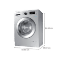 SAMSUNG 6.5 kg 5 Star Fully Automatic Front Load Washing Machine (12 Wash Programs, WW66R20GKSS/TL, Silver)_3