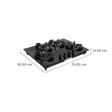 Faber Ultima HT724 CRS BR CI AI Toughened Glass Top 4 Burner Automatic Electric Hob (Premium Quality Knob, Black)_2