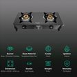 Preethi Zeal 2B Toughened Glass Top 2 Burner Manual Gas Stove (Triad Nozzle Connection, Black)_3