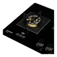 Crompton Optime Toughened Glass Top 3 Burner Automatic Hob (3D Flame Technology, Midnight Black)_4