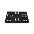 Elica FLEXI MFC AB 470 MT Toughened Glass Top 4 Burner Automatic Electric Hob (Cast Iron Grid, Black)_1