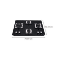 Elica FLEXI MFC AB 470 MT Toughened Glass Top 4 Burner Automatic Electric Hob (Cast Iron Grid, Black)_2