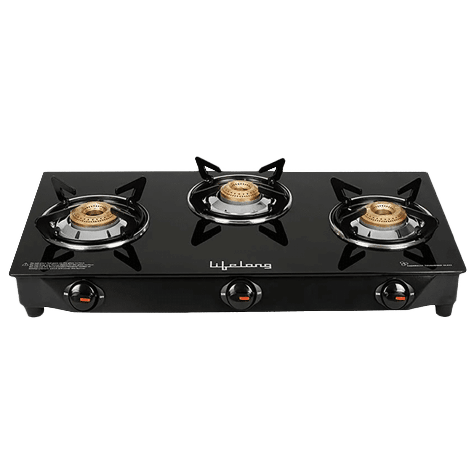 Buy 3 Burner Ultra Slim Mirror Glass Gas Stove with High Flame