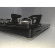 Hindware Rosia Toughened Glass Top 3 Burner Automatic Electric Hob (Ergonomic Bakelite Knob, Black)_4