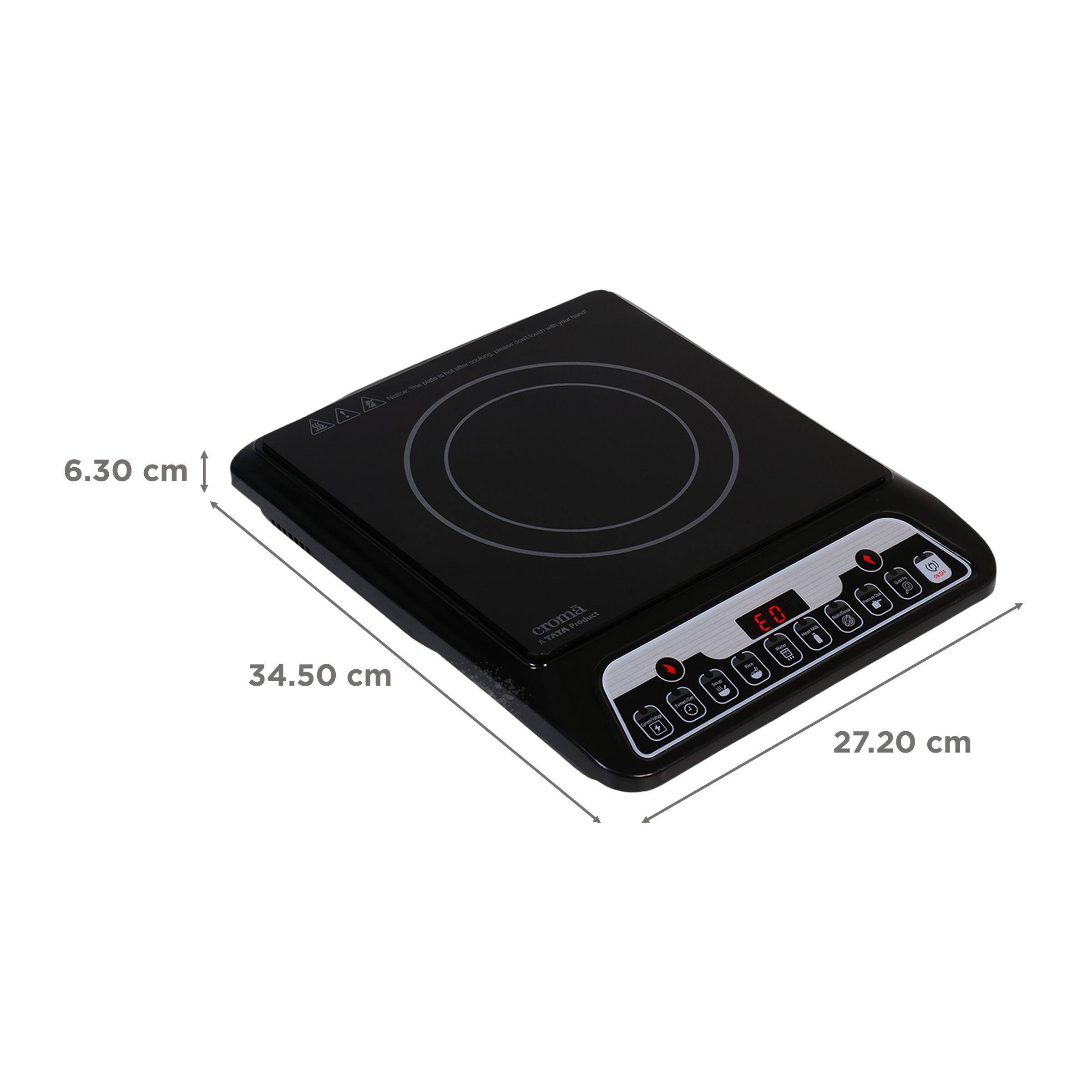 Buy Croma 1200W Induction Cooktop with 7 Preset Menus Online - Croma