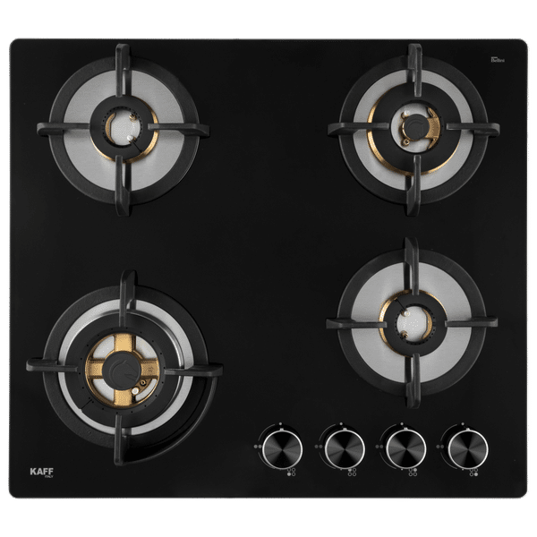 KAFF BLH 604 Tempered Glass Top 4 Burner Automatic Electric Hob (Flame Failure Device, Black)_1