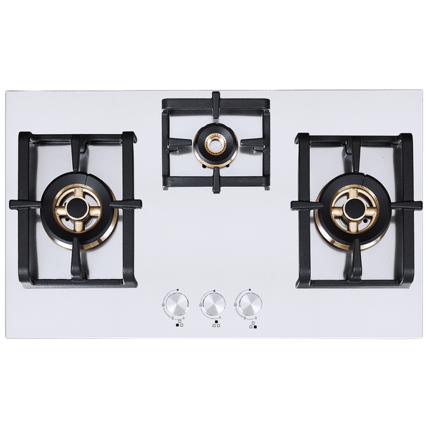 Elica INOX PRO FB MFC 3B 75 DX 3 Burner Automatic Electric Hob (Cast Iron Grid, Stainless Steel)_1