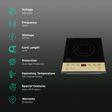 Croma 1600W Induction Cooktop with 7 Preset Menus_3