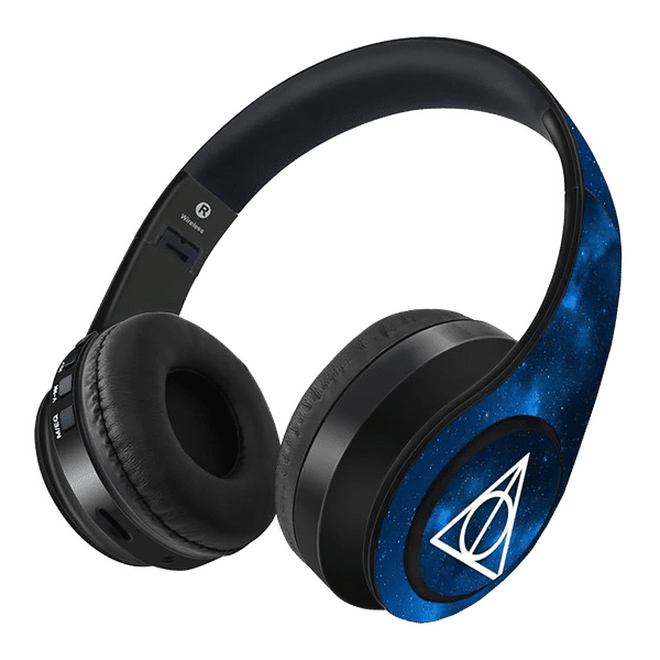 macmerise The Deathly Hallows - Decibel SODCIBLHP2072 Bluetooth Headset with Mic (Passive Noise Cancellation, On Ear, Multicolor)_1