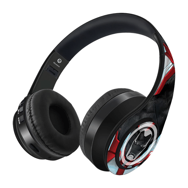 macmerise Endgame Suit Ironman - Decibel SODCIBLMM4494 Bluetooth Headset with Mic (Passive Noise Cancellation, On Ear, Multicolor)_1
