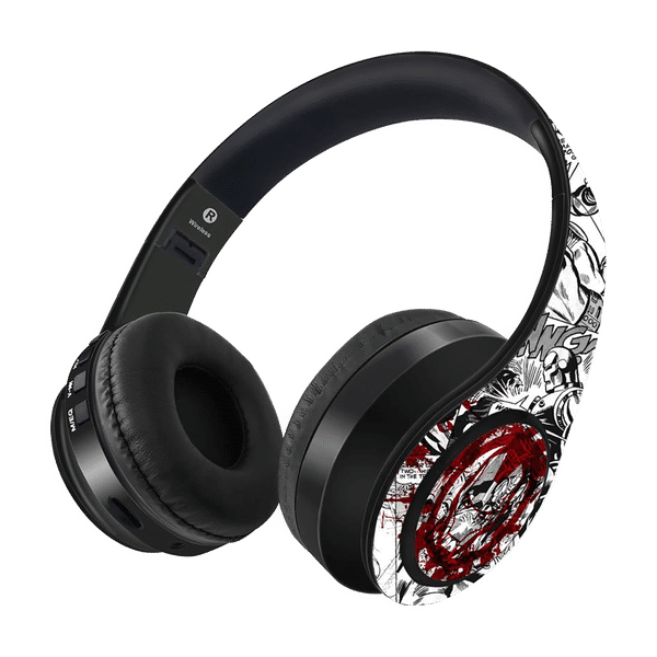 macmerise Splash Out Ironman - Decibel SODCIBLMM2716 Bluetooth Headset with Mic (Passive Noise Cancellation, On Ear, Multicolor)_1