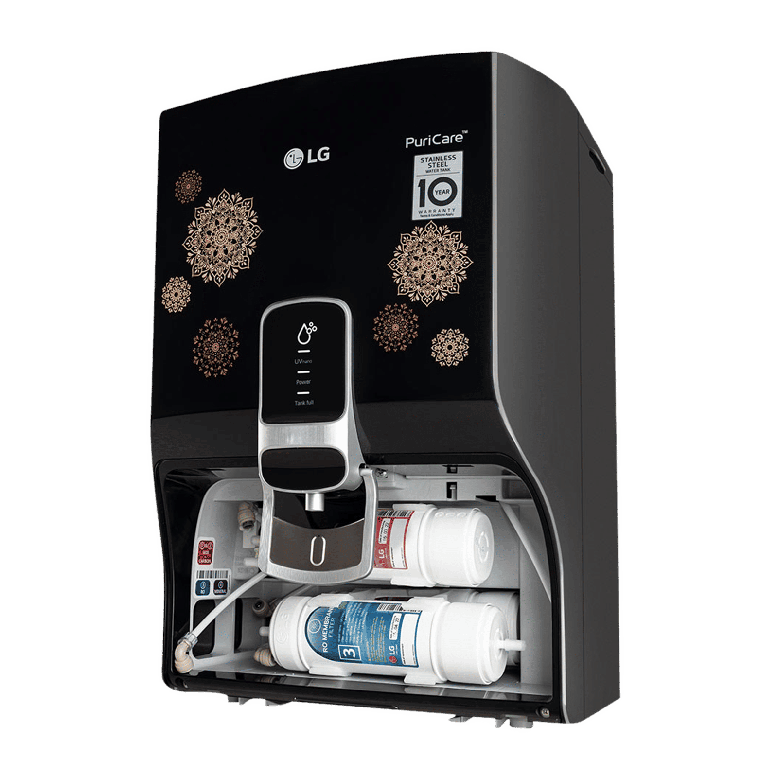 Buy LG PuriCare 8L RO + UV Water Purifier with Mineral Booster (Black ...