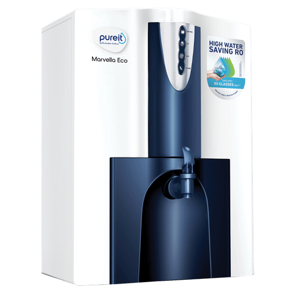 pureit Marvella Eco Mineral 10L RO + UV + MF + Special Mineral Cartridge Water Purifier with Advanced 7 Stage Purification and Eco Recovery Technology (White/Blue)_1