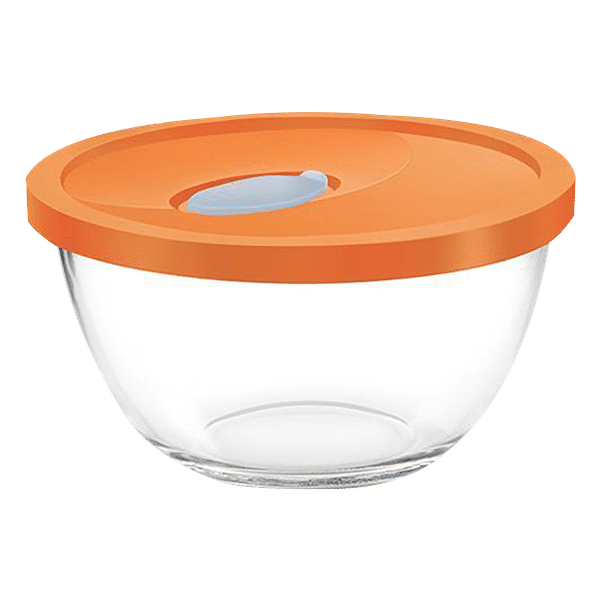 treo 1L Glass Mixing Bowl with Flexi Lid (BPA Free, Transparent)_1