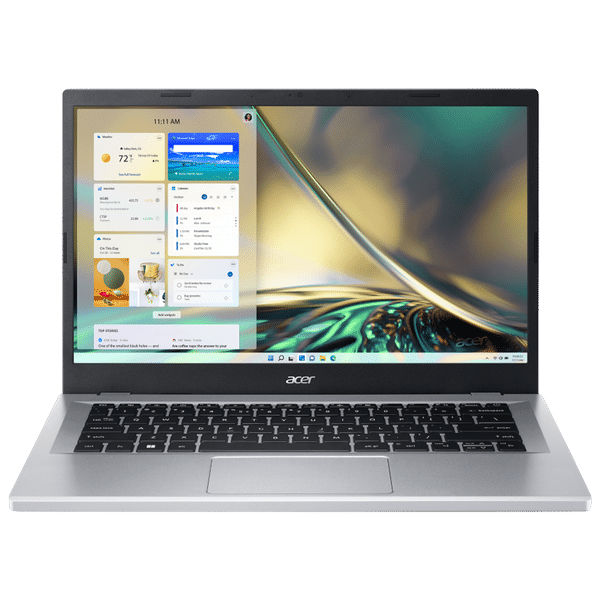 acer Aspire 3 Intel Core i3 Thin and Light Laptop (8GB, 512GB SSD, Windows 11 Home, 14 inch LED Backlit Display, MS Office 2021, Pure Silver, 1.4 KG)_1