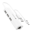 PORTRONICS Mport 60 4-in-2 USB 2.0 Type A, USB 2.0 Type C to USB 2.0 Type A, RJ45 USB Hub (Universal Connectivity, White)_1