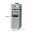 Blue Star GA Series Hot, Cold & Normal Top Load Water Dispenser with Cooling Cabinet (Grey)_2