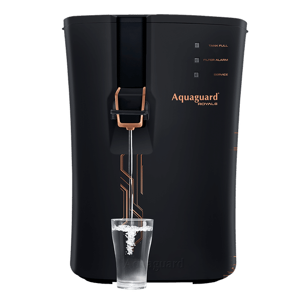 Aquaguard Royale 5.5L RO + UV + MTDS + SS Smart Water Purifier with Active Copper Zinc Booster Tech and 7 Stage Purification (Black/Bronze)_1