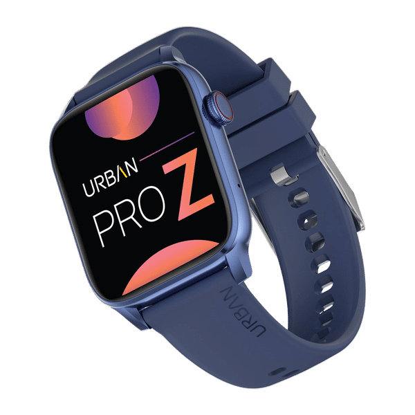in base Urban Pro Z Smartwatch with Bluetooth Calling (46.9mm HD Display, IP67 Water Resistant, Blue Strap)_1