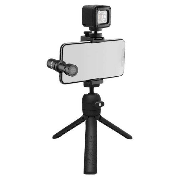 RODE VLOGVMMC Vlogger Kit for Mobile with Mic (Directional Sound Pickup, Black)_1