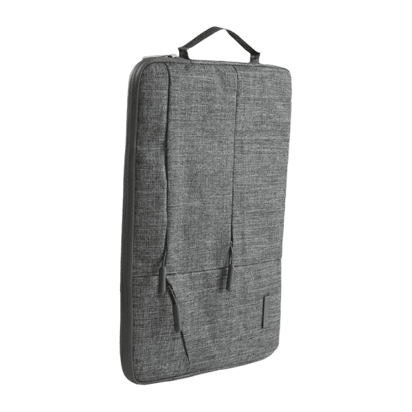 Dr. Vaku Geuite Series Polyester Fabric Laptop Sleeve for 14 Inch Laptop (6 L, Water Repellent, Grey)_1