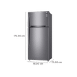 LG 475 Litres 1 Star Frost Free Double Door Refrigerator with Stabilizer Free Operation (GN-H602HLHM.APZQEBN, Platinum Silver)_3